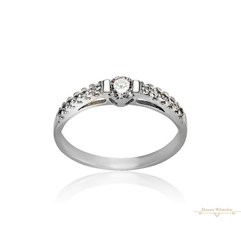 Fehérarany Gyűrű (méret:56) AU 76754