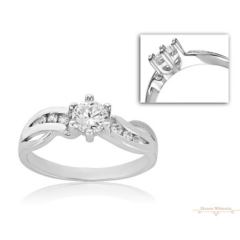 Fehérarany Gyűrű (méret:58) AU 79556