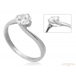 Fehérarany Gyűrű (méret:53) AU 84688