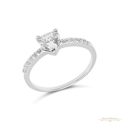 Fehérarany Gyűrű (méret:51) AU 84715