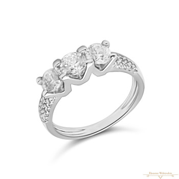 Fehérarany Gyűrű (méret:51) AU 84716