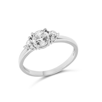 Fehérarany Gyűrű (méret:53) AU 89254