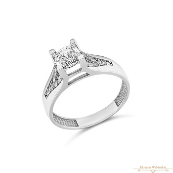 Fehérarany Gyűrű (méret:55) AU 63216