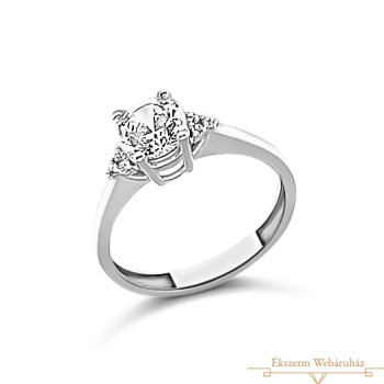 Fehérarany Gyűrű (méret:52) AU 68473