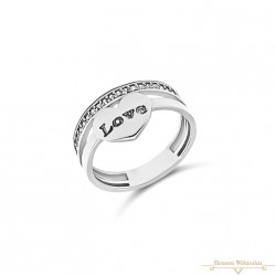 Fehérarany Gyűrű (méret:54) AU 66551