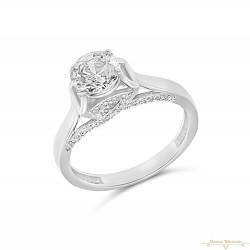 Fehérarany Gyűrű (méret:55) AU 82160