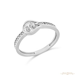 Fehérarany Gyűrű (méret:53) AU 82161