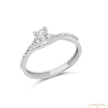 Fehérarany Gyűrű (méret:54) AU 82163