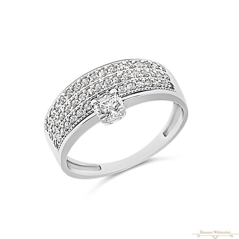 Fehérarany Gyűrű (méret:59) LD 77354