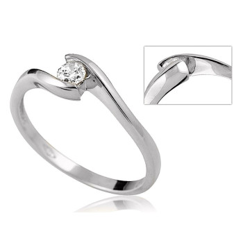 Fehérarany Gyűrű (méret:52) AU 88054