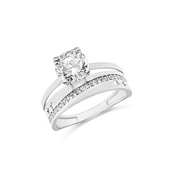 Fehérarany Gyűrű (méret:50) AU 89453