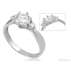 Fehérarany Gyűrű (méret:50) AU 76727