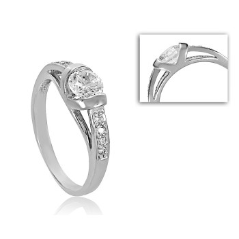 Fehérarany Gyűrű (méret:56) AU 43593