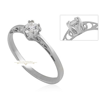 Fehérarany Gyűrű (méret:54) AU 65504