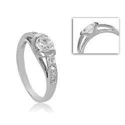 Fehérarany Gyűrű (méret:58) AU 76725