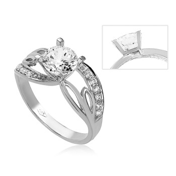 Fehérarany Gyűrű (méret:52) AU 78419