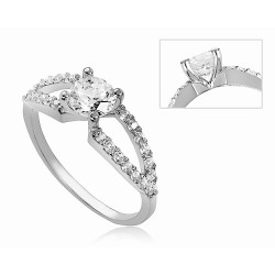 Fehérarany Gyűrű (méret:51) AU 78429