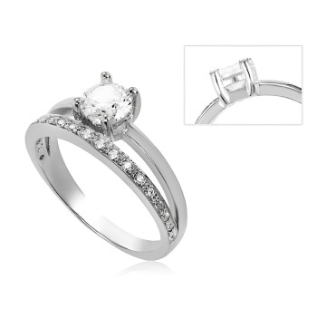 Fehérarany Gyűrű (méret:50) AU 80541