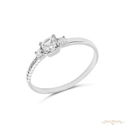 Fehérarany Gyűrű (méret:52) AU 87305