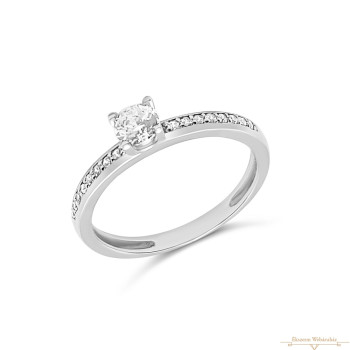 Fehérarany Gyűrű (méret:50) AU 87313