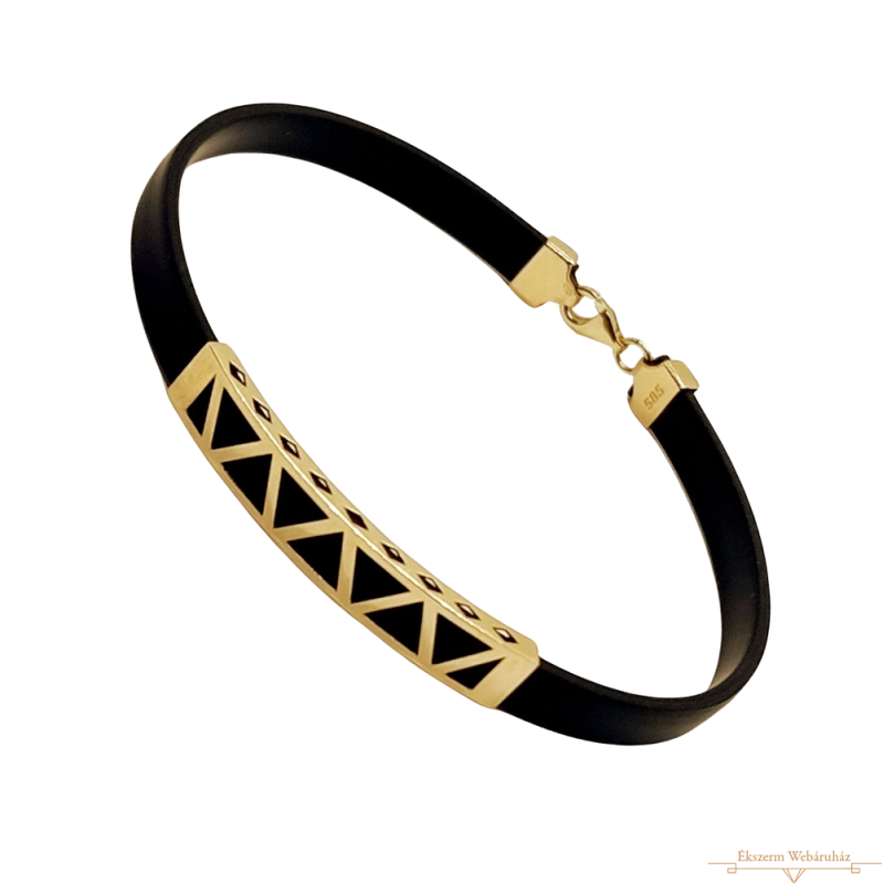 Arany Kaucsuk (méret:20,5) Karkötő SC 86201