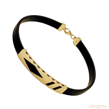 Arany Kaucsuk (méret:20,5) Karkötő AU 86203