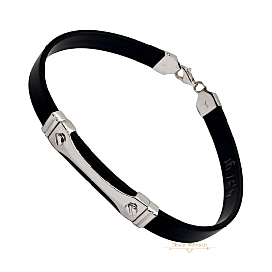 Fehérarany Kaucsuk Karkötő (méret:20,5) SG 85722