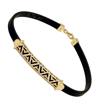 Arany Kaucsuk (méret:21) Karkötő AU 89967