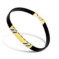 Arany Kaucsuk (méret:22) Karkötő AU 79823