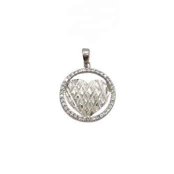 Fehérarany Szív Medál AU 82635