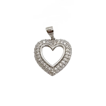 Fehérarany Szív Medál AU 83162