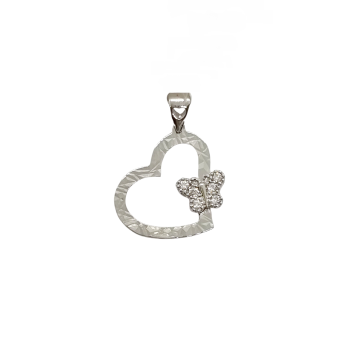 Fehérarany Szív Medál AU 81911