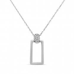 Fehérarany Lánc Medállal (méret:42-45) AU 89627