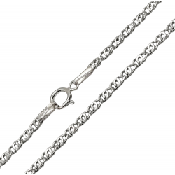 Fehérarany Lánc (méret:50) AU 89474