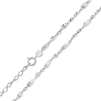 Fehérarany Lánc (méret:41-44) AU 90439