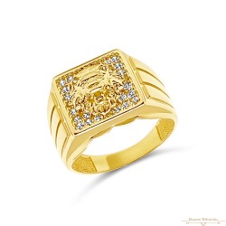 Arany Pecsétgyűrű (méret:68) AU 76046