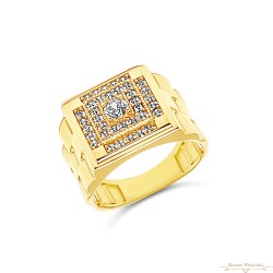 Arany Pecsétgyűrű (méret:62) AU 76048