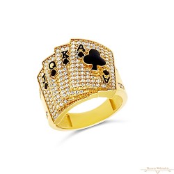 Arany Pecsétgyűrű (méret:62) AU 88149