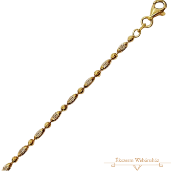 Aranyozott Ezüst Bokalánc (méret:24-27) EE 116983