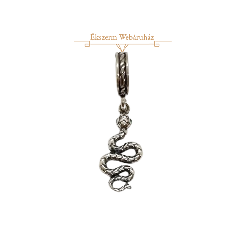 EZÜST KÍGYÓ CHARM