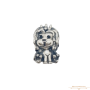 EZÜST KUTYUS CHARM