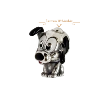 EZÜST PLÚTÓ KUTYUS CHARM 