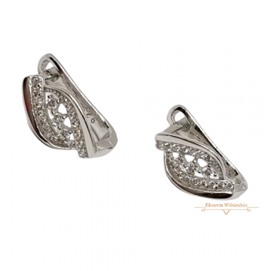 Ezüst Francia Kapcsos Fülbevaló AD 134879