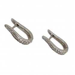 Ezüst Francia Kapcsos Fülbevaló AD 138914 Ezüst Francia Kapcsos Fülbevaló AD 138914