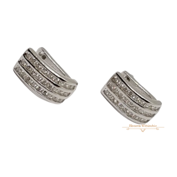 Ezüst Francia Kapcsos Fülbevaló AD 134882