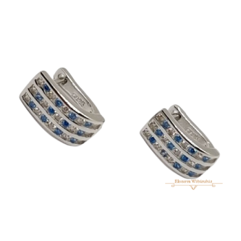 Ezüst Francia Kapcsos Fülbevaló AD 134883