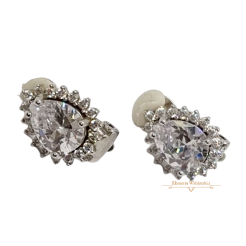 Ezüst Klipsz Fülbevaló SC 117039