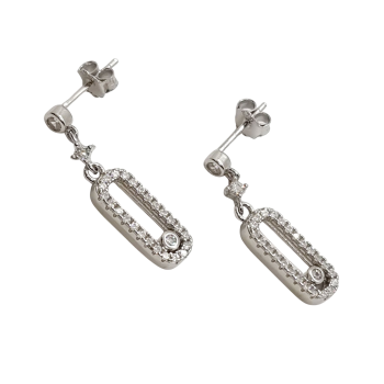 Ezüst Lógós Fülbevaló AD 139903