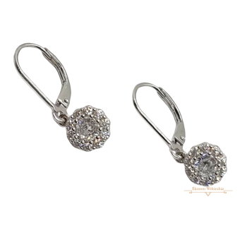 Ezüst Lógós Fülbevaló AT 133186