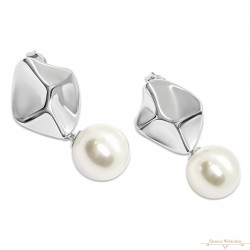 Ezüst Lógós Fülbevaló AGM 136855